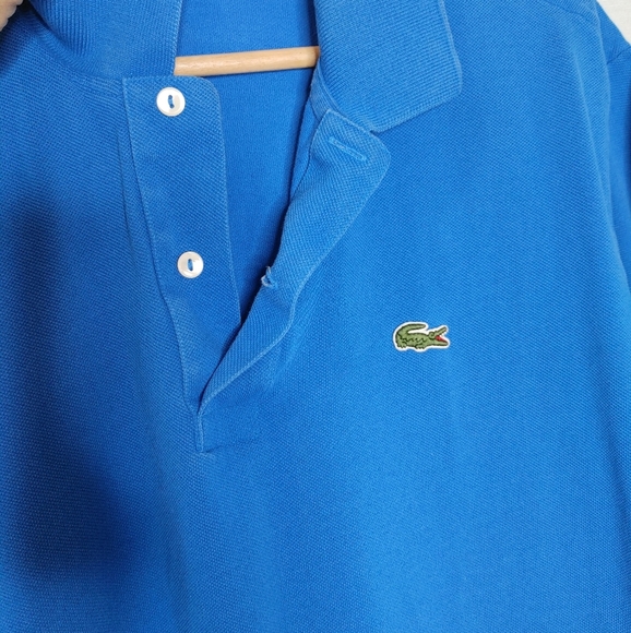 Lacoste Men's Classic Fit L.12.12 Original Piqué Polo Cotton Blue Short Sleeve L - Picture 5 of 9
